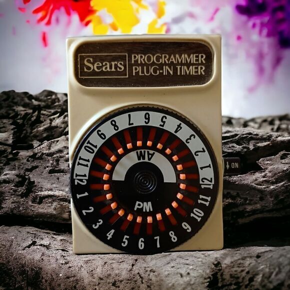 Vintage Sears Programmer Plug In Timer 796.666600 15A 1250W 125V Lights Holiday. - Picture 4 of 14